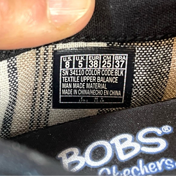 *Bobs | Set Sail Wedge Espadrille in Black SN 34100 Size 8 - Picture 9 of 14